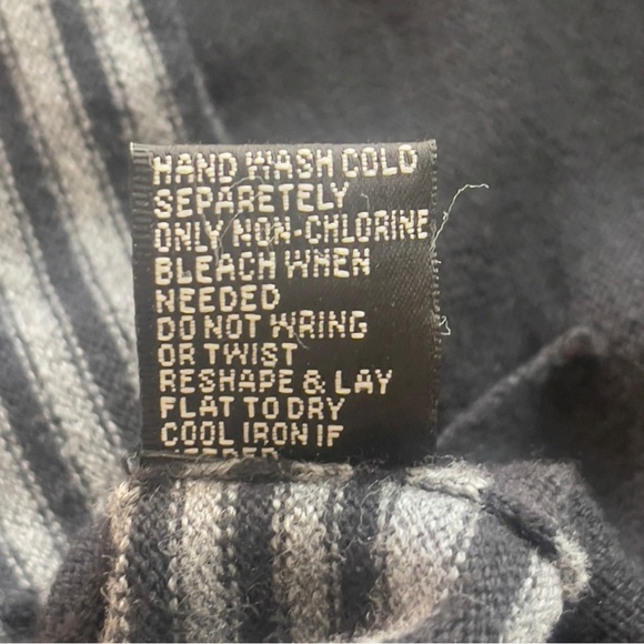 Foxcroft Elbow Patch Button Up Strip Back Cardigan Small - Picture 5 of 9